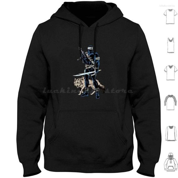 Herren Hoodies Vintage Snake Eyes Schwarz The Enemy Group Hoodie Baumwolle Langarm G I Joe