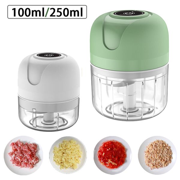 Utensili per frutta e verdura Frantoio per aglio Grattugia Pressa Dicer Robot da cucina Grinder Chopper Tritacarne Mini frullatore per aglio elettrico Accessori da cucina 230714