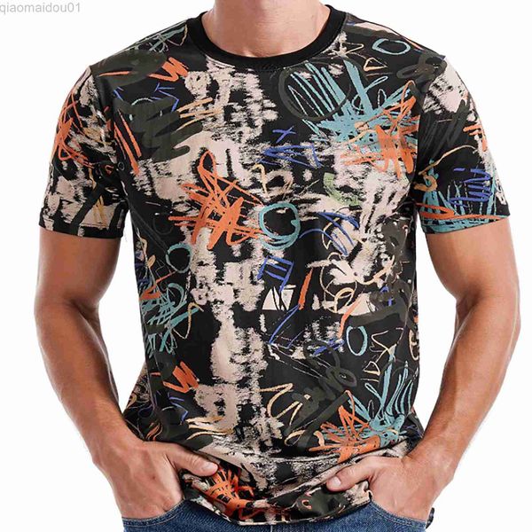 T-shirt da uomo h Pantofola Modello 3D Stampato a maniche corte T-shirt Grafica casual T-shirt Camicie da uomo Camicia da uomo L230713