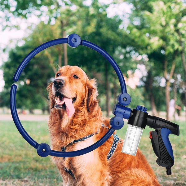 Other Dog Supplies Pet Cat Shower Tool 360 Washing Sprayers Ring Shaped Quick Bath Cleaning Bathing 230713