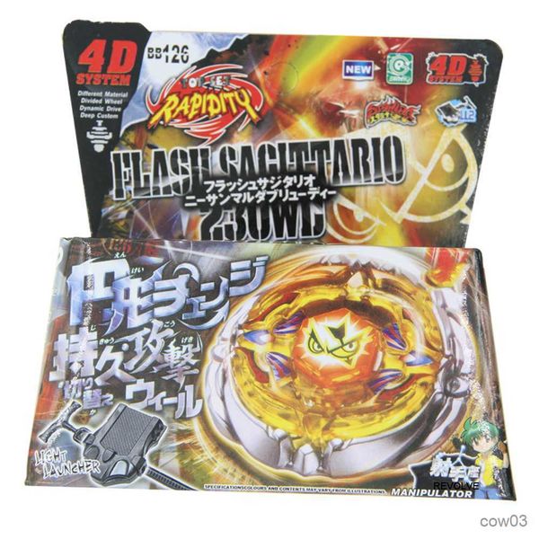 4D Beyblades B-X Toupie Burst Beyblade Спиннинг Top Metal Fusion Masters Flash Sagitario 230WD Металл BB-126-стартовый набор с пусковой установкой R230714