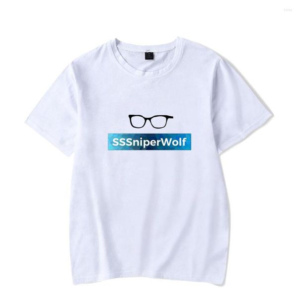 T-shirt da uomo Sssniperwolf Merch Shirt Uomo manica corta Donna Divertente Unisex Harajuku Top Abbigliamento T-shirt X