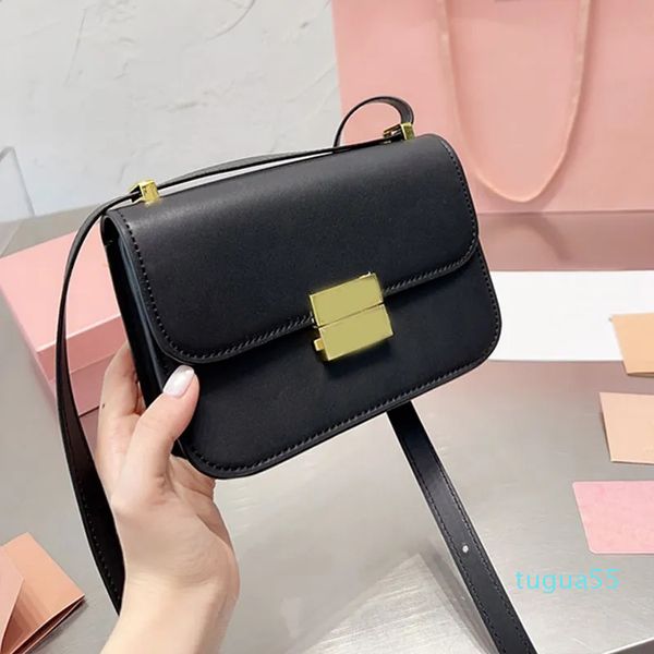 Mini Bolsa de Ombro Deslizante de Couro Designer Feminina Bolsa de Axilas Bolsa de Axila Saco de Tote Bolsa Bolsa Clutch Bolsa com Fecho Gravado Fivela de Algodão Cetim