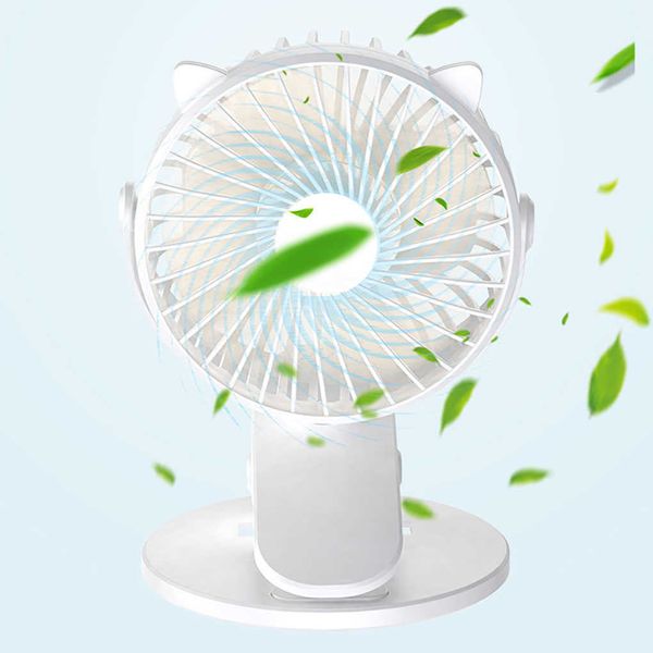 Ventilatori elettrici Mini ventilatore portatile estivo da tavolo Tipo a morsetto Ventola Modalità vento Dispositivo di raffreddamento rotante a 360 gradi Ventola forte Dispositivo di raffreddamento