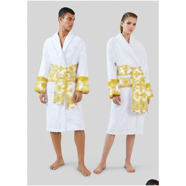 Vestidos casuais básicos homens luxo clássico algodão roupão homens e mulheres marca sleepwear quimono quente banho roupões home wear unisex bat 51