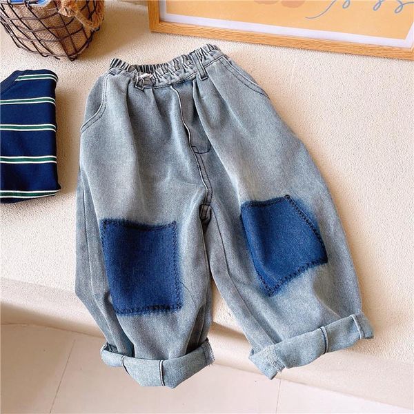 Pantaloni Pantaloni Caviglia Elastico in vita Sciolto Solido Cotone Moda Confortevole Carino Adorabile Semplice Primavera Auutmn Bambini Unisex 230714