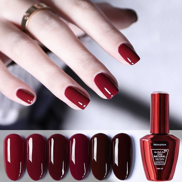 Gel per Unghie Serie Vino Rosso 73ml15ml Smalto UV LED Color Smalto Semi Permanente Art 230714