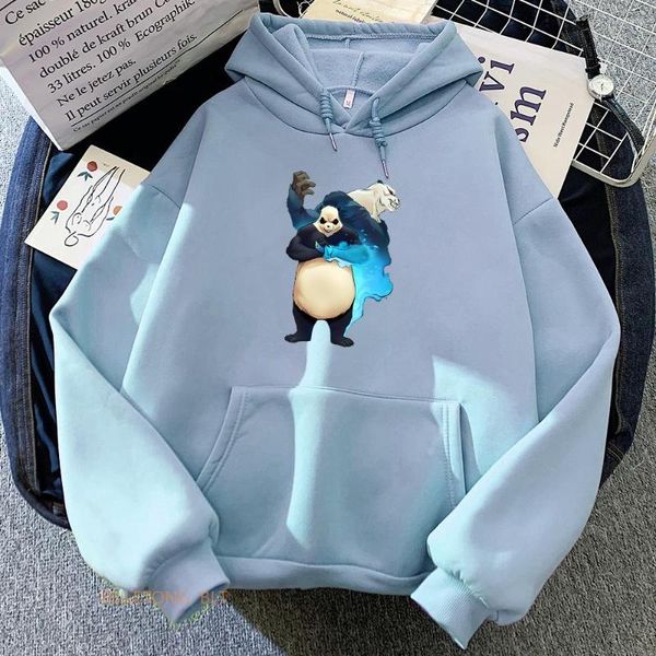 Felpe con cappuccio da uomo Jujutsu Kaisen Panda Harajuku Uomo Kawaii/felpe carine Cute/kawaii Cartoon Tops Coppie con cappuccio Pullover a maniche lunghe