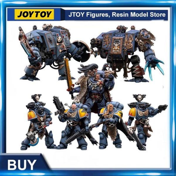 Action Toy Figure JOYTOY 1/18 Action Figure 40K Space Wolves Serices Squads Mechas Anime Collection Modello militare ing 230714