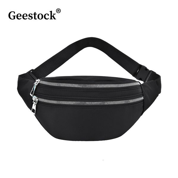 Marsupi Geestock Borsa da donna Nylon Marsupi Casual Chest Man Belt Pouch Travel Hip Sport Bum 230713