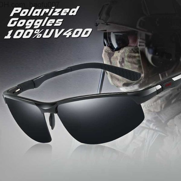 Güneş Gözlüğü Yüksek Kaliteli Alüminyum Magnezyum Erkekler Polarize Güneş Gözlüğü Açık Mekan Goggles Spor Güneş Gözlüğü Sürüş Oculos Gafas de Sol Hombre Z230714