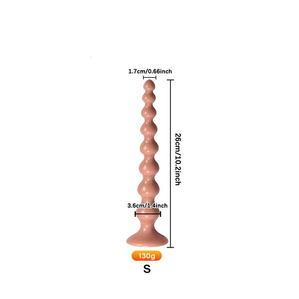 Giocattoli per adulti Perline anali lunghe Palline Grande Butt Plug Grande Buttplug Sesso erotico per donna Uomo Dilatatore gay Prostata Ma_voghion.com