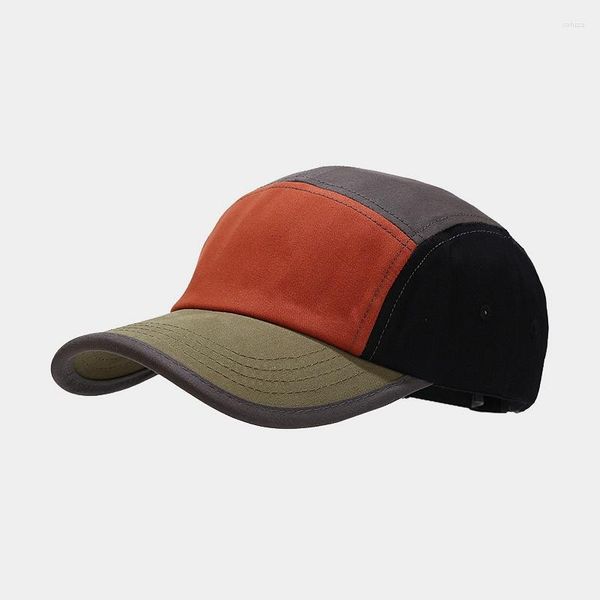 Ballkappen Ldslyjr Baumwolle Patchwork Farbe Casquette Baseballkappe Verstellbare Snapback-Hüte für Männer und Frauen