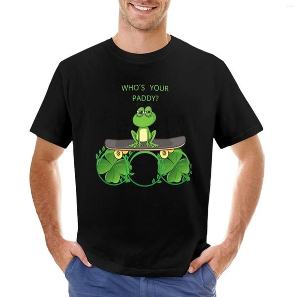 Regatas masculinas Frog T-Shirt Graphic T-Shirt Funny Boys White Shirts Men