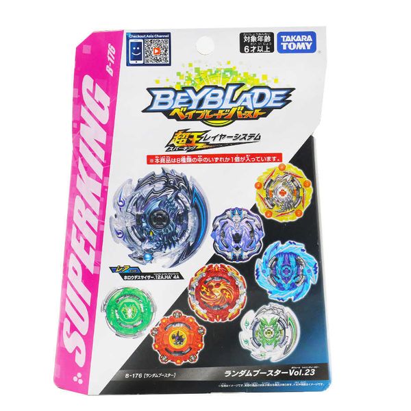 4D Beyblade Genuino TOMY BEYBLADE GT B-170 Blast Spinning Top 8 Pacchetto casuale Pacchetto di conferma B-171 B-176 Gyro Toy