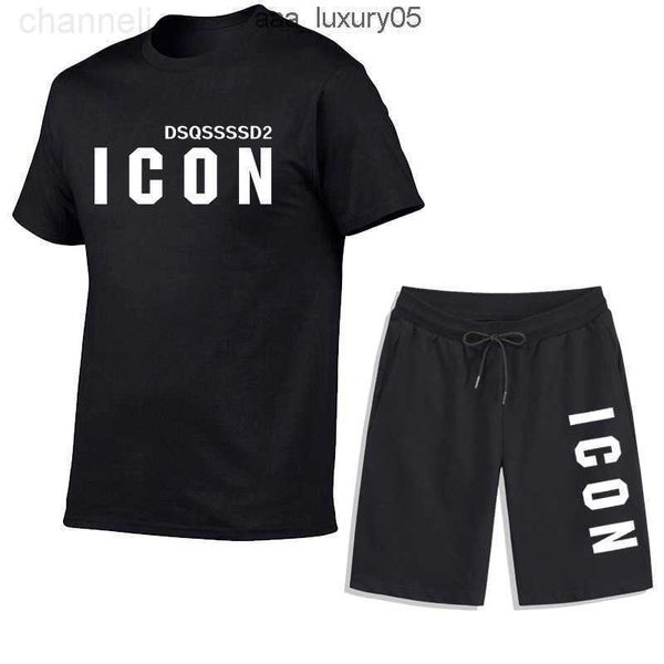 Tute da uomo Icon T-shirt sportiva Pantaloncini Set Tuta Summer Fashion Sport Beach Pantaloni corti Manica channelj0714