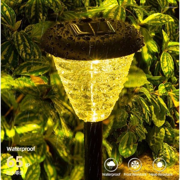 Luci notturne per esterni Creative Led Solar Lawn Light Home Yard Paesaggio Impermeabile Spina a terra Illuminazione decorativa da giardino