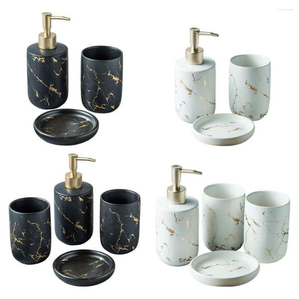 Set di accessori per il bagno Accessori per il bagno Dispenser di sapone per lozione in ceramica