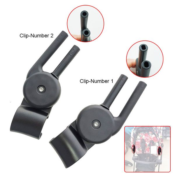 Parti per passeggino Accessori Clip per aste di supporto per tende da sole Compatibili Priam 3 4 Mios 2 Serie 3 Carrozzine Fibbie per parasole Chiusure per tettuccio Morsetto di fissaggio per barra del tetto 230713