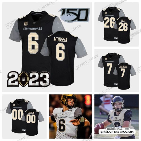 NCAA 2023 Vanderbilt Commodores College Football-Trikot Keyon Henry-Brooks Jason Brooks Jr. Gavin Schoenwald Randall Haynie Harrison Smith Moussa Jugend Damen S-6XL