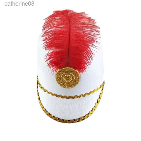 Cavaleiro espanhol Hat Soldados Europeu Cerimônia Partido Guarda de Honra Banda Ritual Ritual Hat Hat Cap L230621