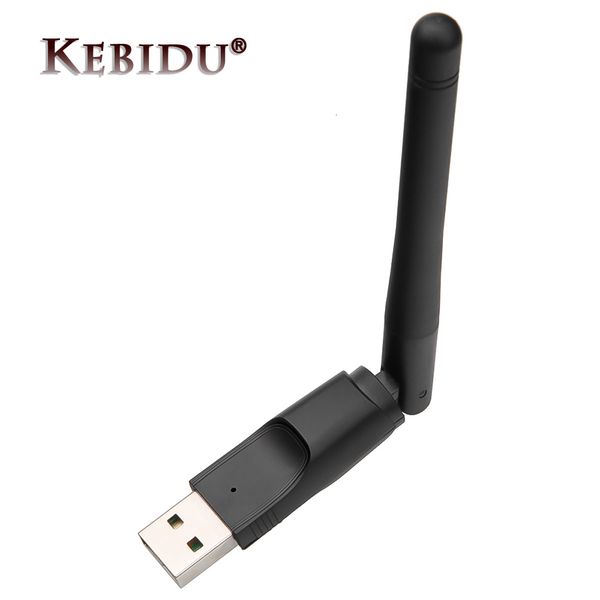 Сетевые адаптеры Kebodumumei 150M USB 2.0 Wi-Fi Wireless Network Card 802.11 BGN LAN Adapter Mini Wi Fi Dongle для ноутбука с антенной MT-7601 230713