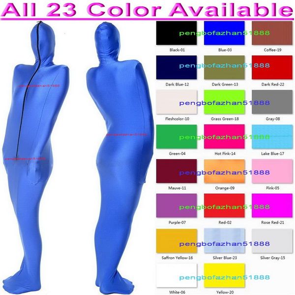 Sacco a pelo unisex Costume da collant completo 23 colori Lycra Spandex Costumi da mummia con maniche a braccio interne Sacchi per il corpo sexy Sacchi a pelo 252L