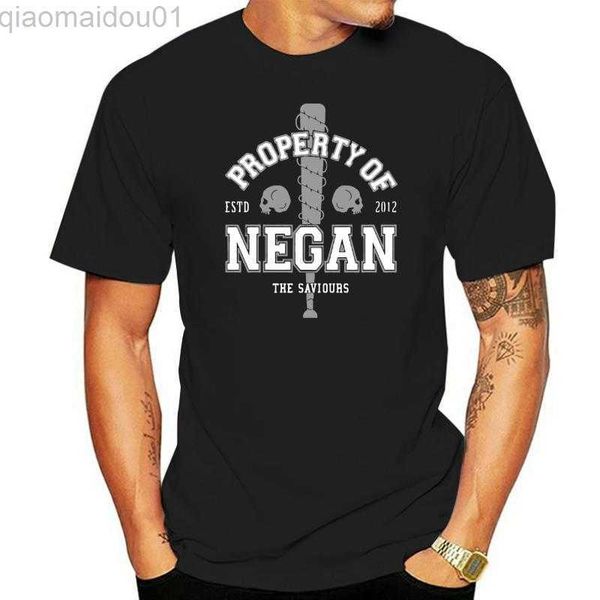 Magliette da uomo Mens + Womens WALKING DEAD PROPERY Di NEGAN T-shirt. taglie fino alla 5XL L230713