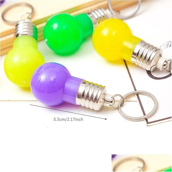 Partybevorzugung Farbwechsel LED-Licht Schlüsselanhänger Mini Bb Taschenlampe Schlüsselanhänger Bbs Colorf Lichter Schlüsselanhänger Spielzeug Geschenk DBC Dh1093 Drop Lieferung Ho Dhapc