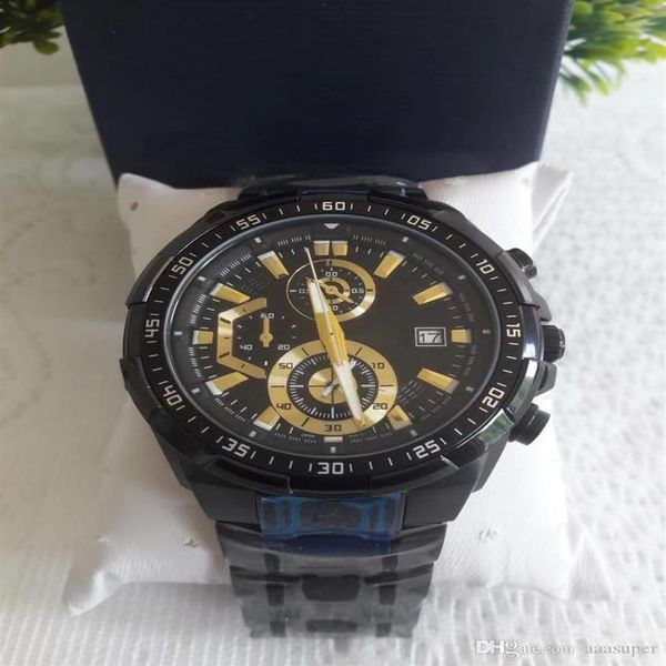 2020 Yeni EFR550 EF-550RBSP-1A EF 550RBSP 550 Spor Kronograf Erkekleri İzle 125 Model Mevcut Kronç Full Steel Watch292i