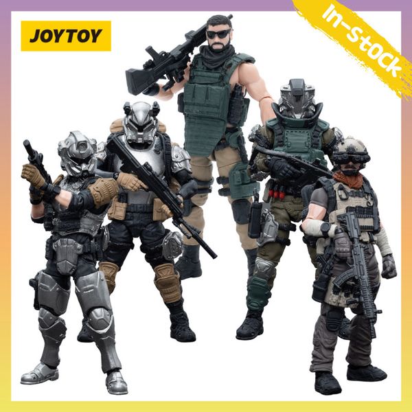 Action Toy Figure JOYTOY 1/18 Dark Source 10.5cm 5 PCS / set Action Figures Annual Army Builder Pacchetto promozionale Anime Model Gift 230713