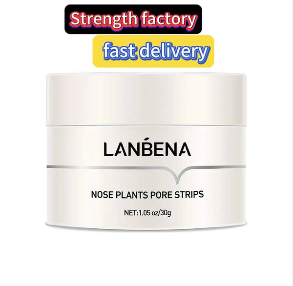 Lanbena Siyah kafa Krem Krem Krem Lanbena Maskesi Siyah Kafa Burun Gözenek Maskesi Çıkartma Şeritler Burun Bitkileri Gözenek Şeritleri 1.05 oz/30ml