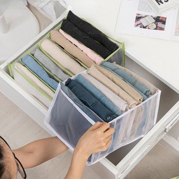 Armadio per vestiti Scatola per vestiti Scomparto per jeans Borsa per smistamento Cassetto Partizione Cestello in rete Forniture per l'immagazzinamento