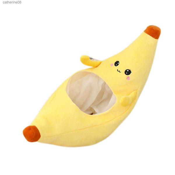 Frutta Banana Cappello Puntelli per foto Scaldatesta Costume Cartoon Fascia Copricapo per adulti Donne Ragazze Fancy Dress Halloween Party L230621