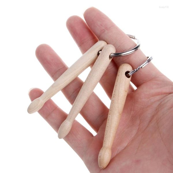 Schlüsselanhänger Mini Drum Sticks Schlüsselanhänger Schönes Auto für Schlüsselring Mode Drumstick Kette Hängender Anhänger Schlüsselanhänger Percuss 066C