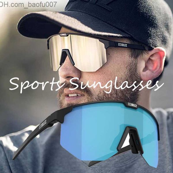 Sonnenbrille B BLIZ HERO Fahrrad-Sonnenbrille, fluoreszierende Fahrradbrille, Outdoor-Sportbrille, Herren- und Damen-Rennradbrille, Z230719