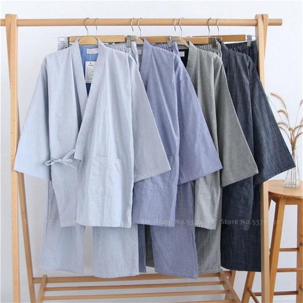 Kimono Nachtkleding Man Vrouwen Koppels Japanse Traditionele Yukata Gewaden Pyjama Sets Haori Ao Dai Nachtjapon Pyjama Hanfu Tang Suit268C