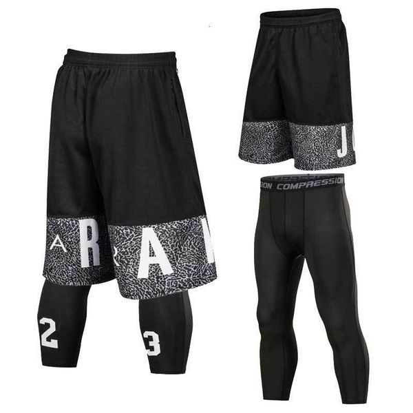 Shorts Masculino Shorts de Basquete Masculino Shorts de Corrida Esportivo Fato de Treino Compression Board Jersey Masculino Exercício Fitness Meias-calças de Ginásio Conjunto de Roupas Esportivas 230713