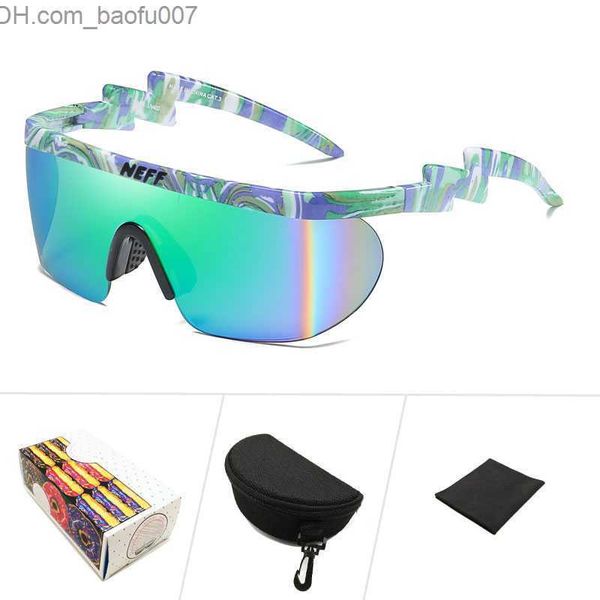 Óculos de sol Kilig Neff Óculos de sol masculino Vintage Sports Extra Large Goggles Clip in Shadow UV40 Protective Sunglasses Lentes De Sol Mujer Z230719