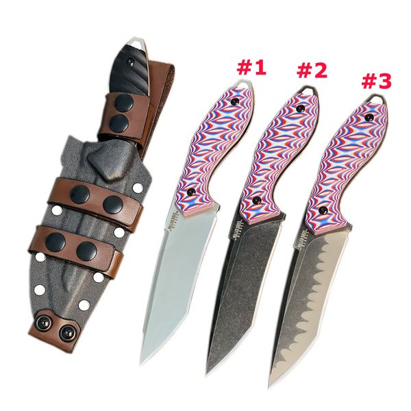 ML M2 Survival Survival Düz Bıçak Z-Giyim Saten Tanto Point Bıçağı Tam Tang G10 Sap Kydex ile açık küçük sabit bıçak bıçakları