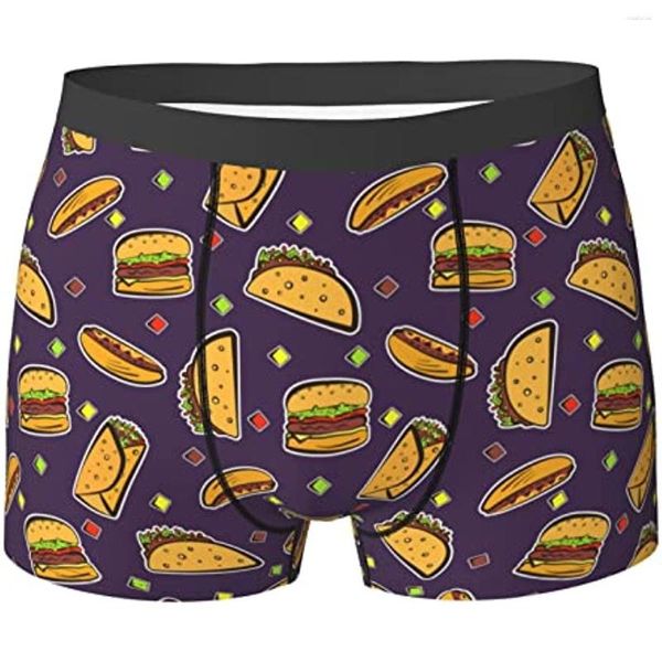 Unterhose Taco Print Herren Unterwäsche Boxershorts Regular Sport Herren