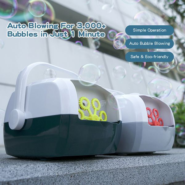 Brinquedos de banho máquina de fazer bolhas automática brinquedo ao ar livre engraçado colorido soprador crianças bebê elétrico 230713