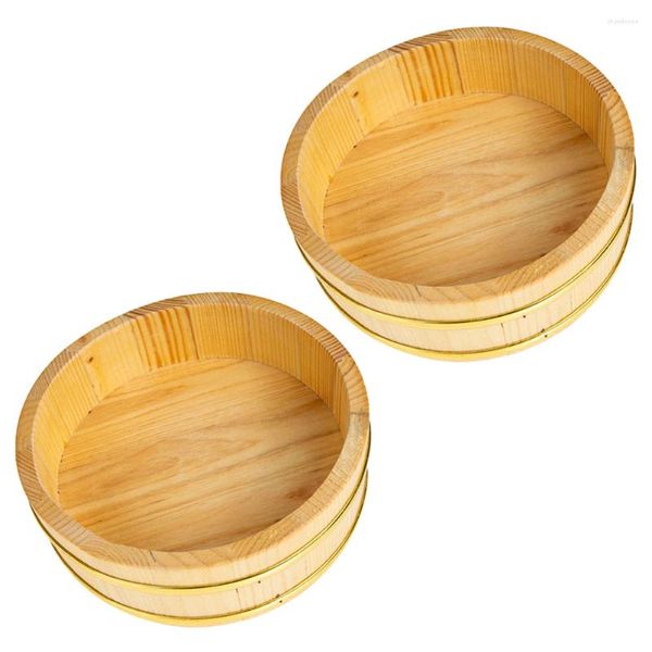 Ужинать наборы посуды деревянные рамы сашими с тарелкой рисовой миски Смешивание контейнерных суши миски японцы