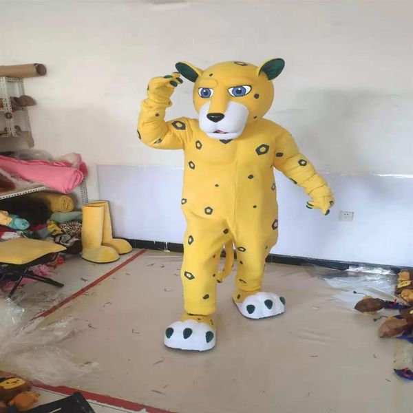 costume della mascotte del giaguaro del leopardo delle immagini reali di alta qualità costumi anime pubblicità mascotte fabbrica di dimensioni per adulti direct242V