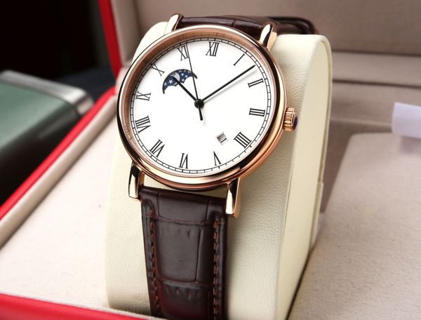 Relógio de alta qualidade, relógio de luxo com movimento 2824-2 certificado pelo Observatório Suíço, caixa em aço 316, Mohs Grau 9 azul, diâmetro 39 mm, espessura 9 mm