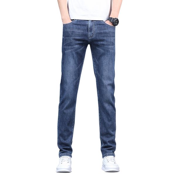 Мужские дизайнерские джинсы скинни джинсы Мужские панталоны длинные брюки карандаш свободные джинсы мод