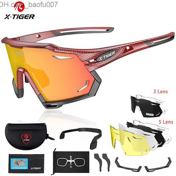 Occhiali da sole X-TIGER occhiali da bicicletta UV400 Fotocromia occhiali da sole da bicicletta sportivi occhiali da sole da uomo polarizzati MTB occhiali da corsa Z230726