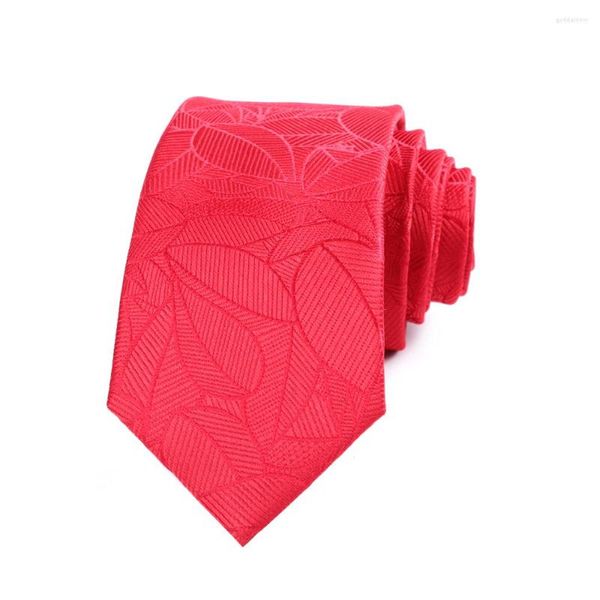 Bow Ties Dianm Tie 7cm Erkek Kravat Kırmızı Kırmızı Çiçekler Adam için Men Düğün Polyester İpek Kravat İş Partisi Corbatas Para