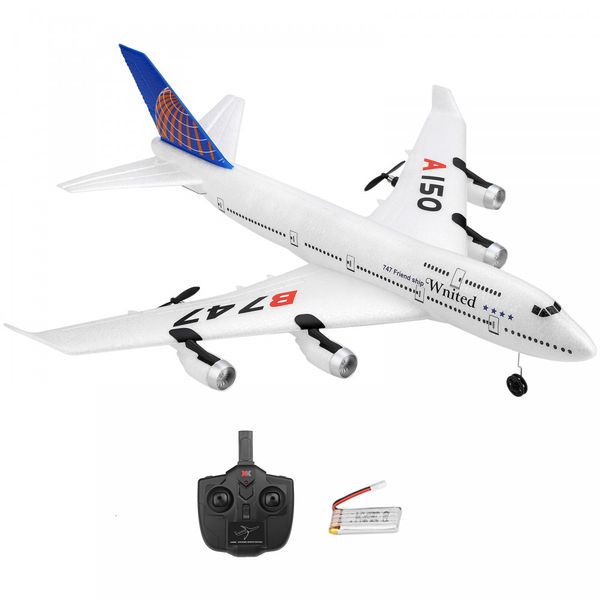 ElectricRC Aircraft WLtoys XK A150 RC Foam Airplane 24G 3CH 6Axis Gyro Airbus B747 Model Glider FixedWing EPP Remote Control RTF Kid Toy 230713