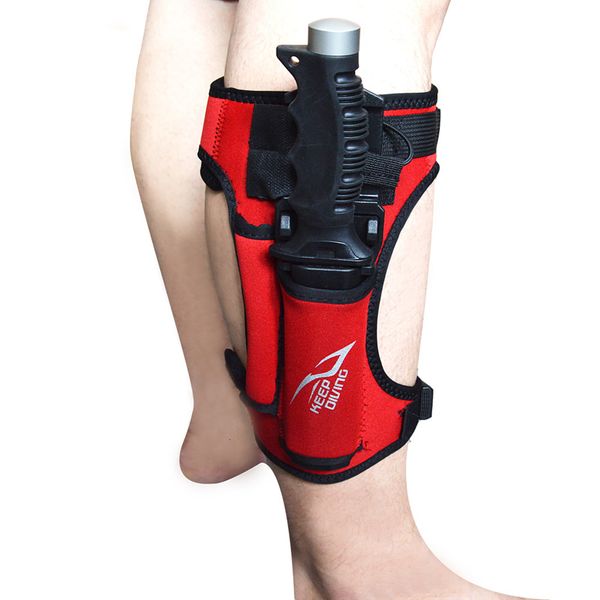 Caiaque acessórios mergulho faca capa 35mm neoprene perna envoltórios suporte alça ajustável bolso duplo equipamento subaquático 230713